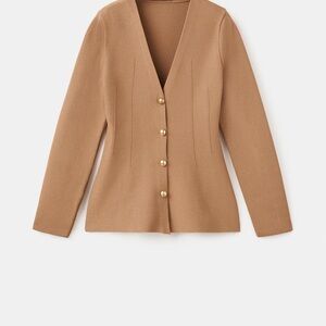 Mango Tan Knit Sweater